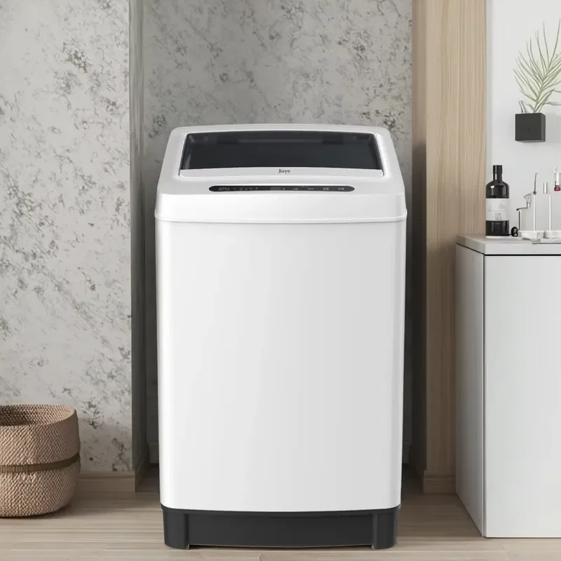 10kg Top Load Electric Washing Machine Automatic Stainless Steel Drum White Washer for Home Hotel Use High Quality Appliance