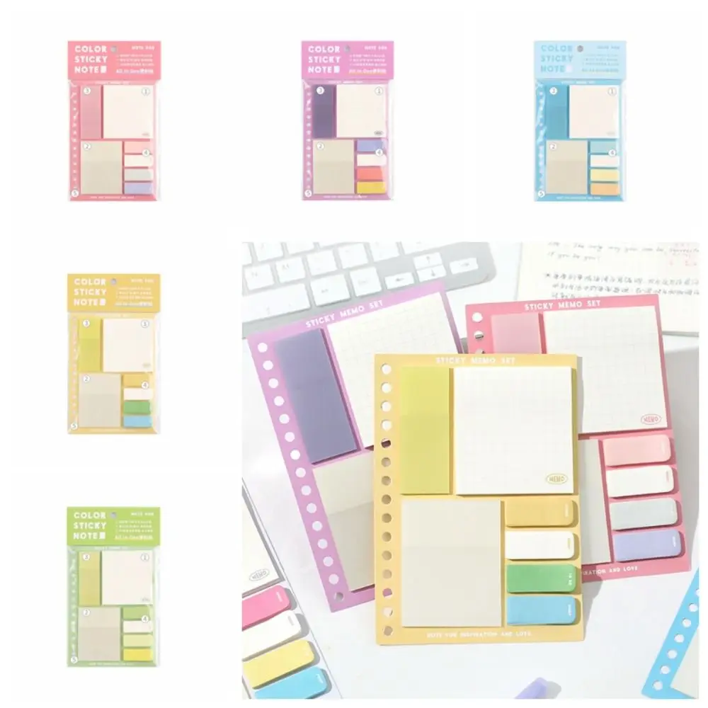 Diary Planner Sticker Study Sticky Note Set Keypoints Marker Reading Notes Adhesive Note Tabs Sticky Reminder Memorandum