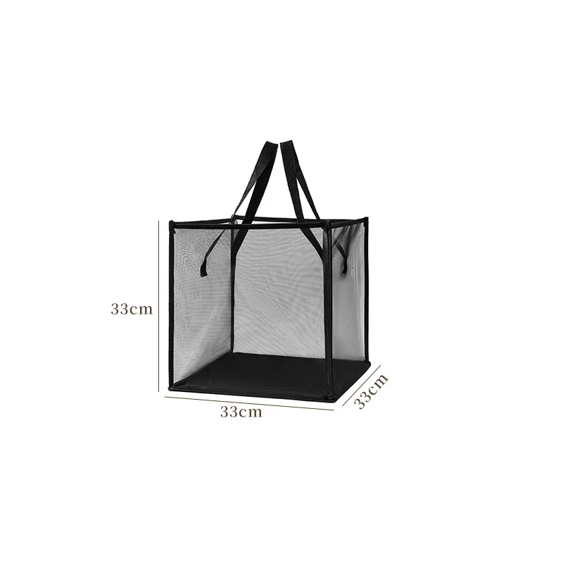 6 pcs Pack Popup Laundry Hamper 13 Inch Collapsible Laundry Baskets with Handles Mesh Clothes Baskets Portable Single Layer Fold