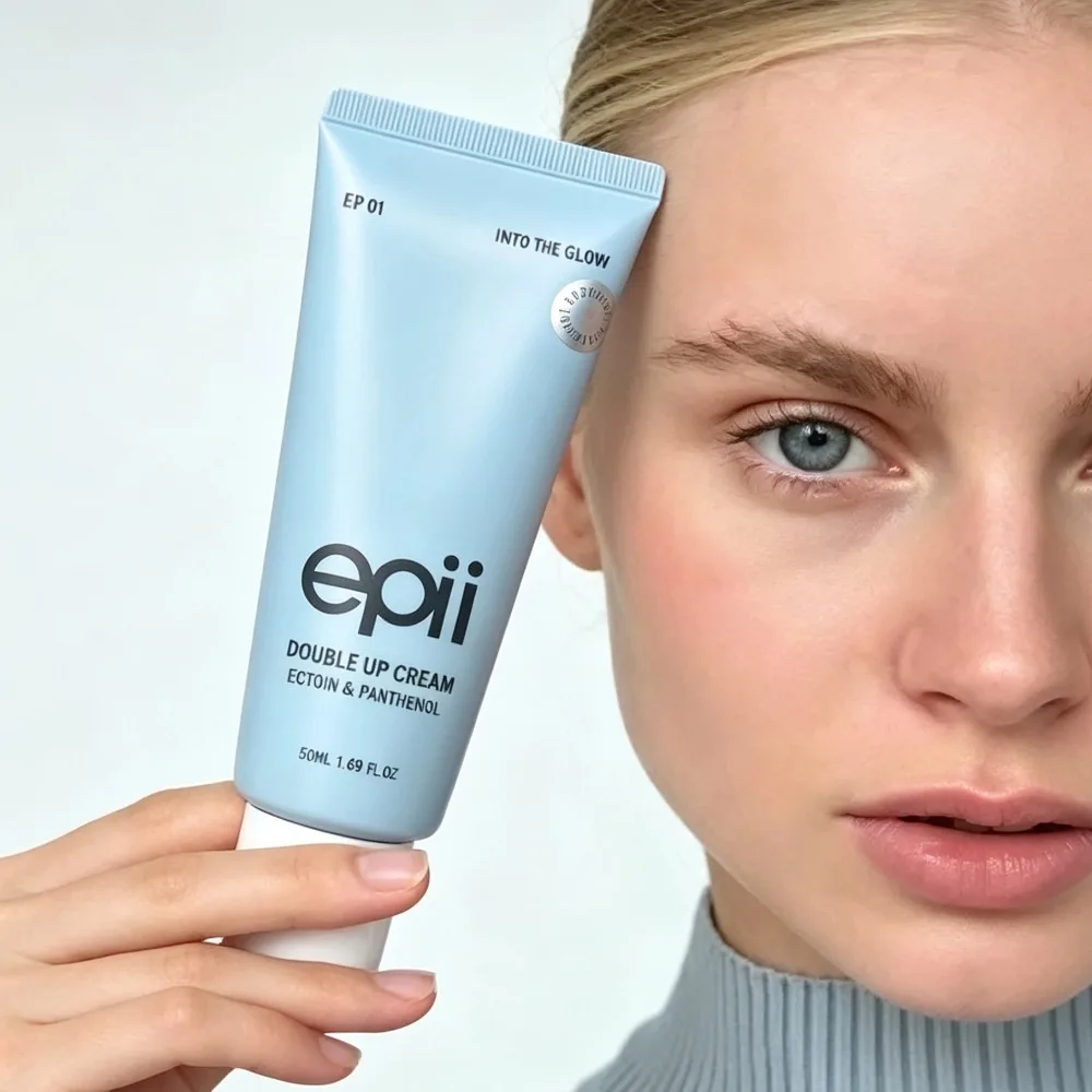 Ectoin Panthenol Facial Repair Cream 50ml epii Double Up Cream Smooth Strengthen Skin Barrier Deeply Nourish Korean Moisturizer