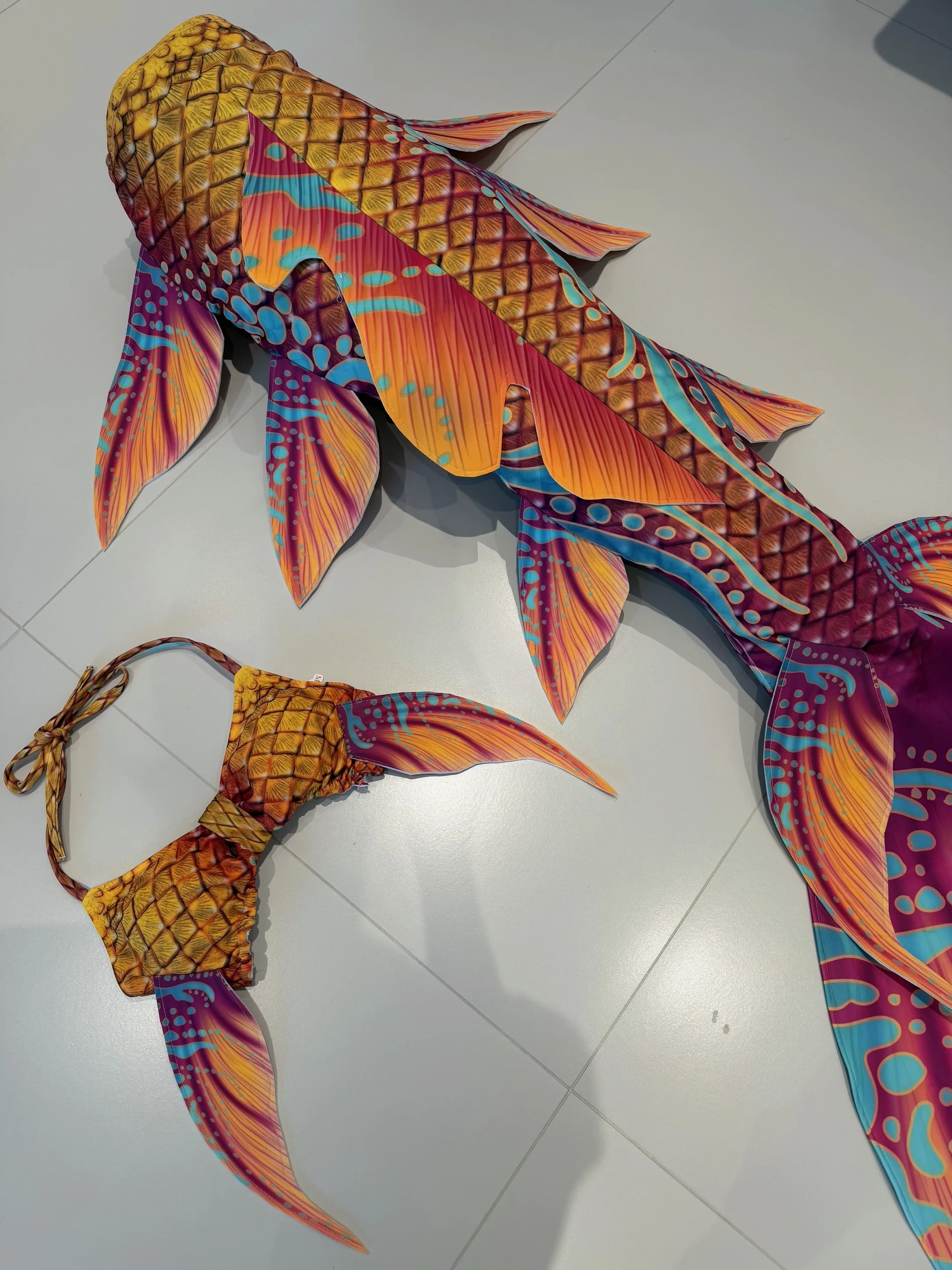 New Mermaid Tail, Customized Tail Fin With Adjustable Bra, Suitable For Professional Aquarium Photography And Performance view 6
