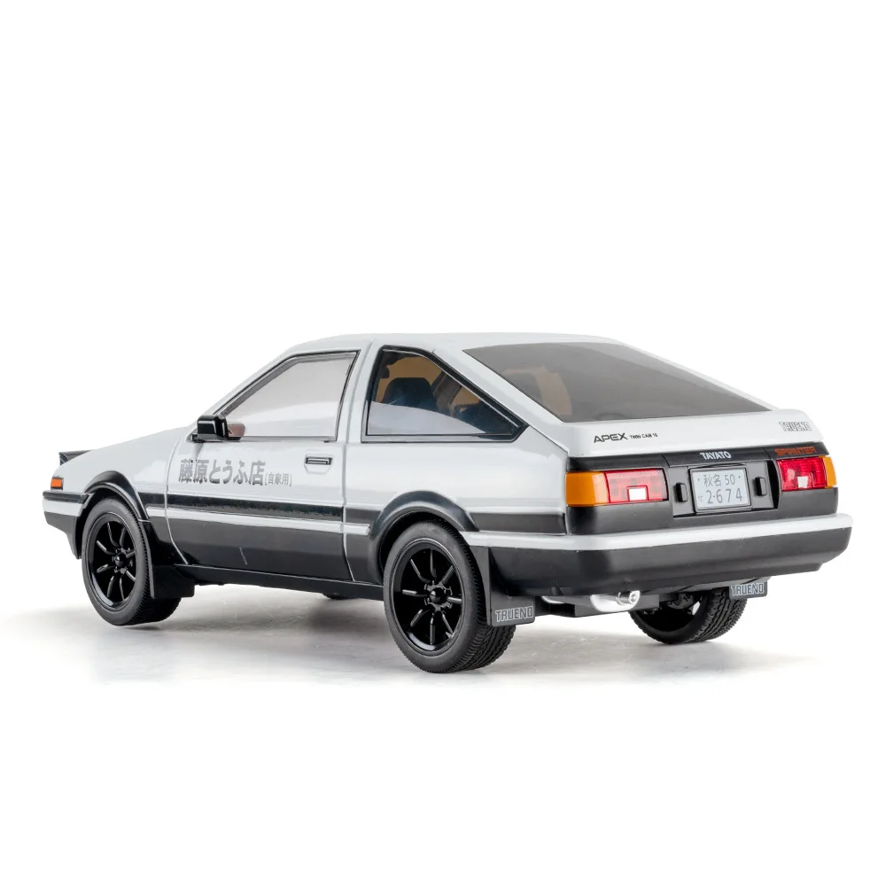 1:18 AE86 Initial D Model Samochodu Wyścigowego z Odlewu Metalowego Mini GT Modne Ozdoby Prezent dla Przyjaciela z Motywem Initial D