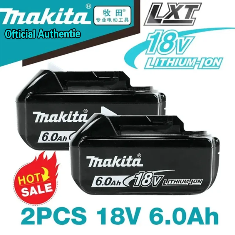 

100% Genuine Makita 6Ah/5Ah/2Ah for Makita 18V Battery BL1840 BL1830B BL1850B BL1850 BL1860 BL1815 Replacement Lithium Battery