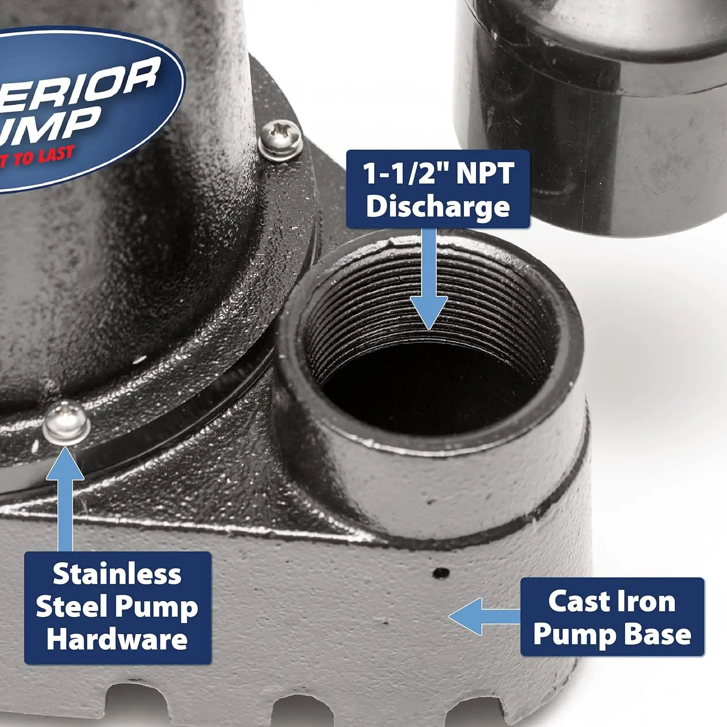 92017 Superior 3/10 HP Compact Remote Sink/Drain Pump System , Black