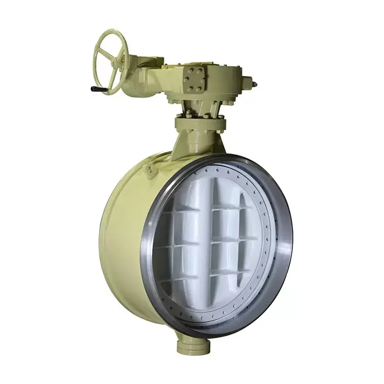 DN500 DN1000 صمام فراشة هيدروليكي يدوي هوائي مزود بمحرك كهربائي ملحوم بالكامل مع ختم صلب PTFE لوسائل الزيت #4