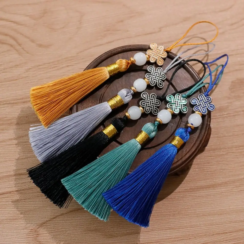 الملونة الصينية عقدة شرابة قلادة النمط الصيني الحرفية المرجعية شماعات معلقة الديكور الملابس قلادة حقيبة الملحقات