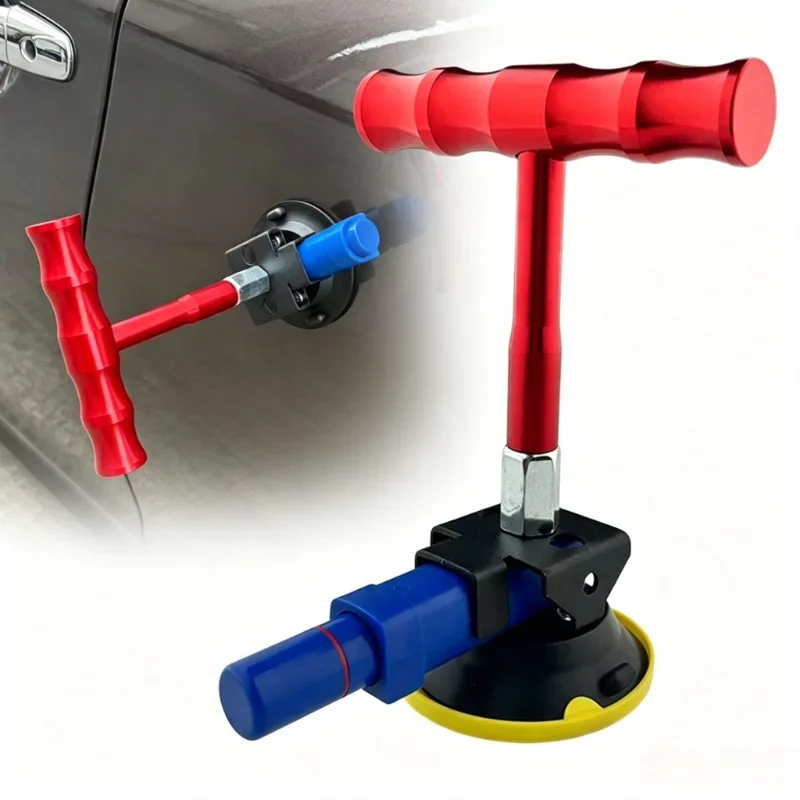 Powerful T‑Handle Dent Puller Vacuum Suction Cup Paintless Dent Removal Kit for Car Hail Damage Door Dings Auto Body Repair Tool