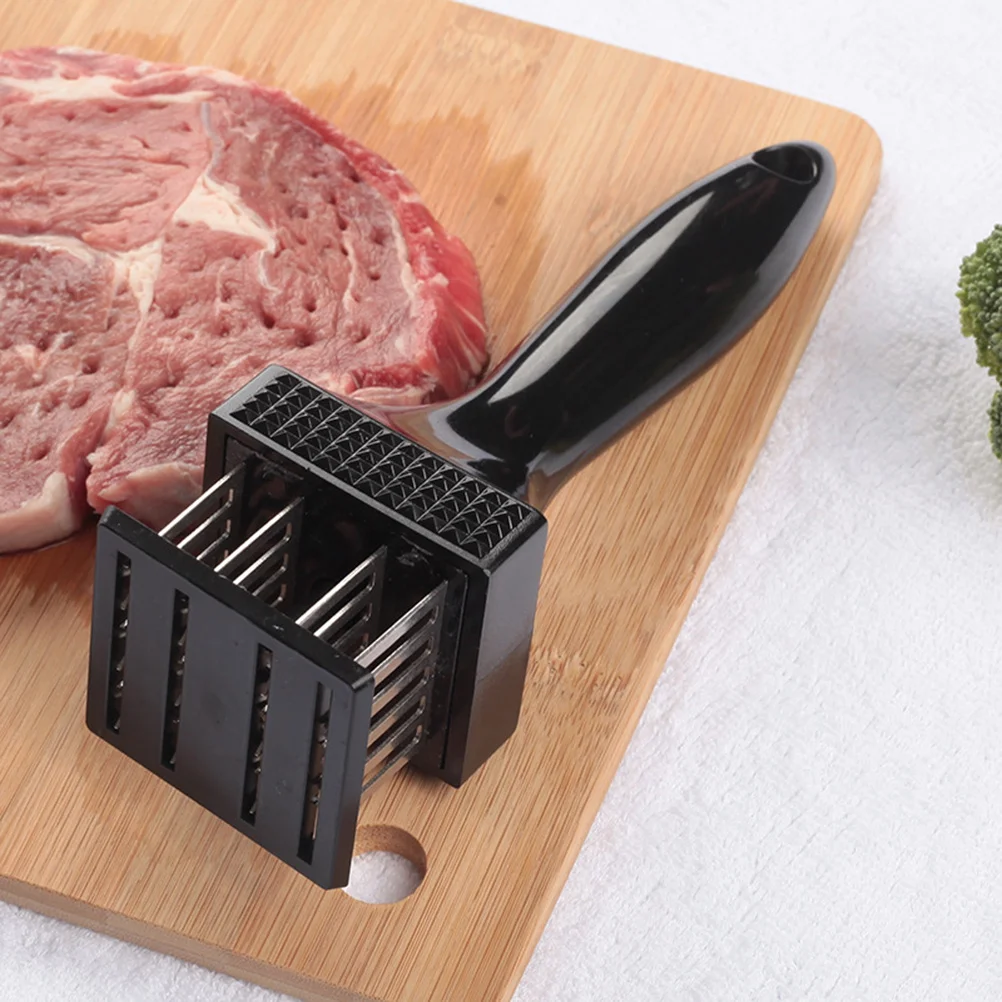 Stainless Steel Meat Tenderizer With Abs Handle Heavy Duty For Arthritis Easy Grip Left Right Hand Use Poultry Beef Fish Chicken