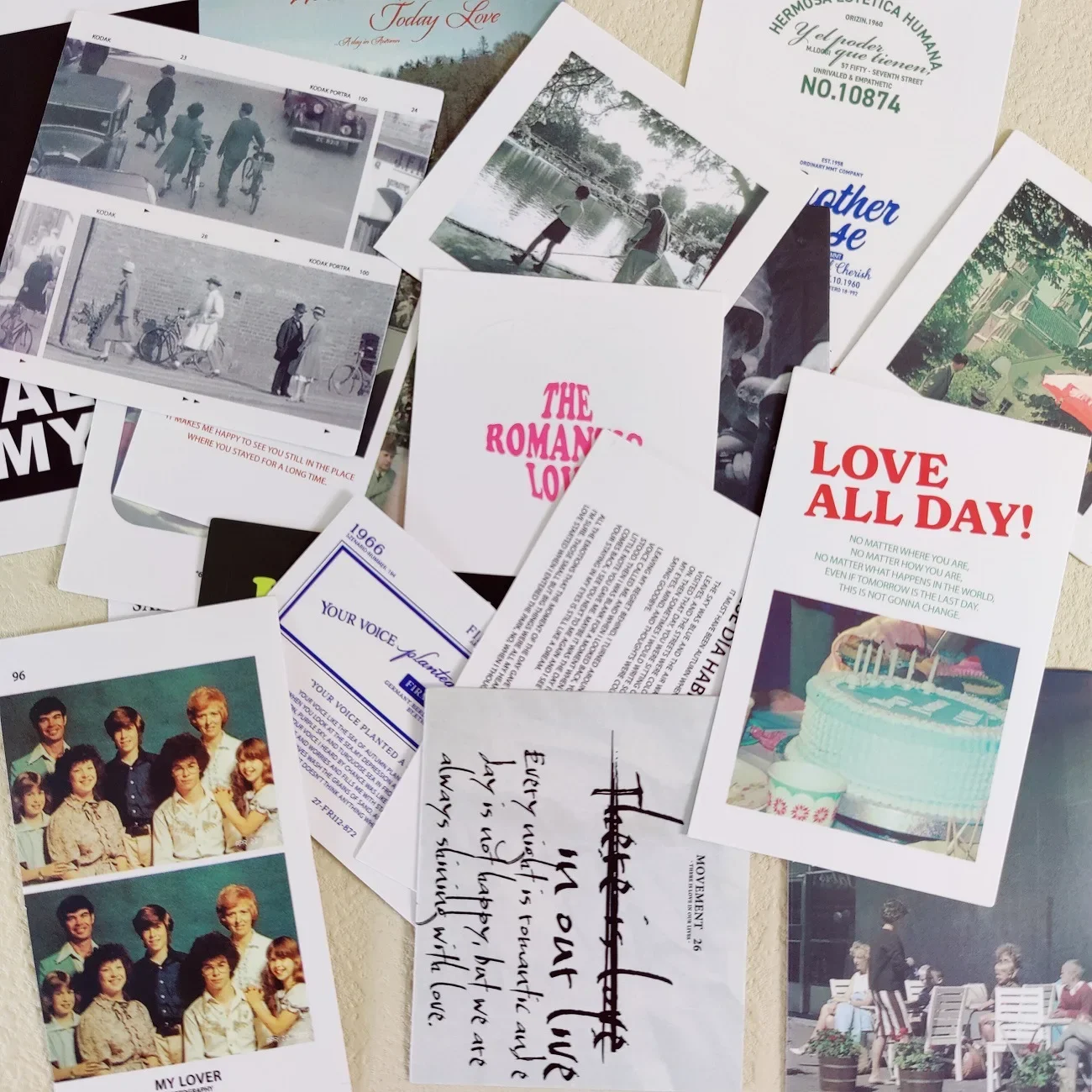 شخصيات OAB الكورية 202hosil مجلة ذات المناظر الطبيعية الخلابة ريترو سكرابوكينغ ملصق المواد التصوير ملصق حزمة الحرف اليدوية