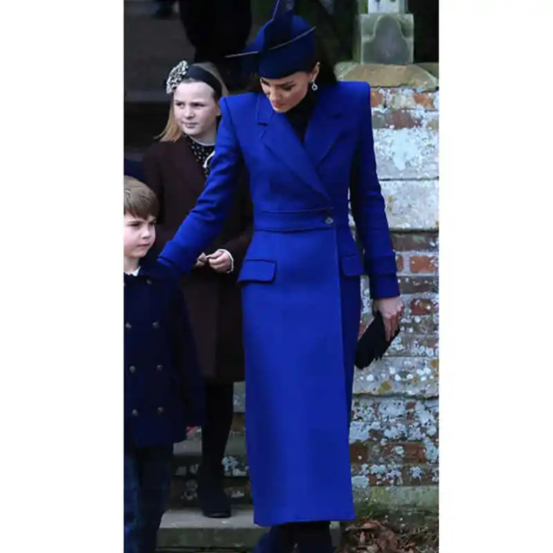 معطف صوفي كلاسيكي طويل للنساء بزر واحد فساتين بقصة ضيقة مخصصة بطول الكاحل للحفلات قطعة واحدة #4