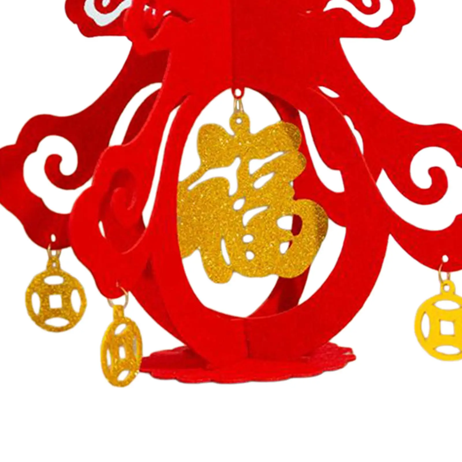 زخرفة شخصية صينية Chun مع قلادة Fu ، ديكورات العام الجديد ، الربيع