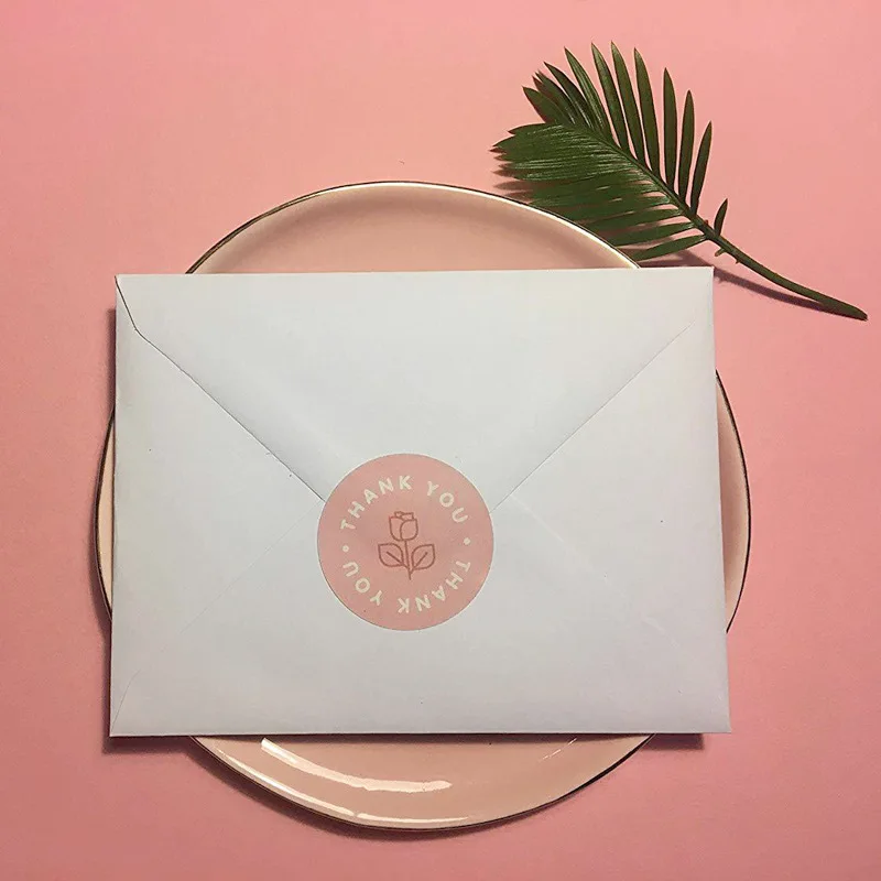 500 قطعة Kawaii شكرا لك ملصقات شكرا لك لدعم بلدي الأعمال الصغيرة ملصقات للتسمية ل حزمة صندوق القرطاسية الديكور