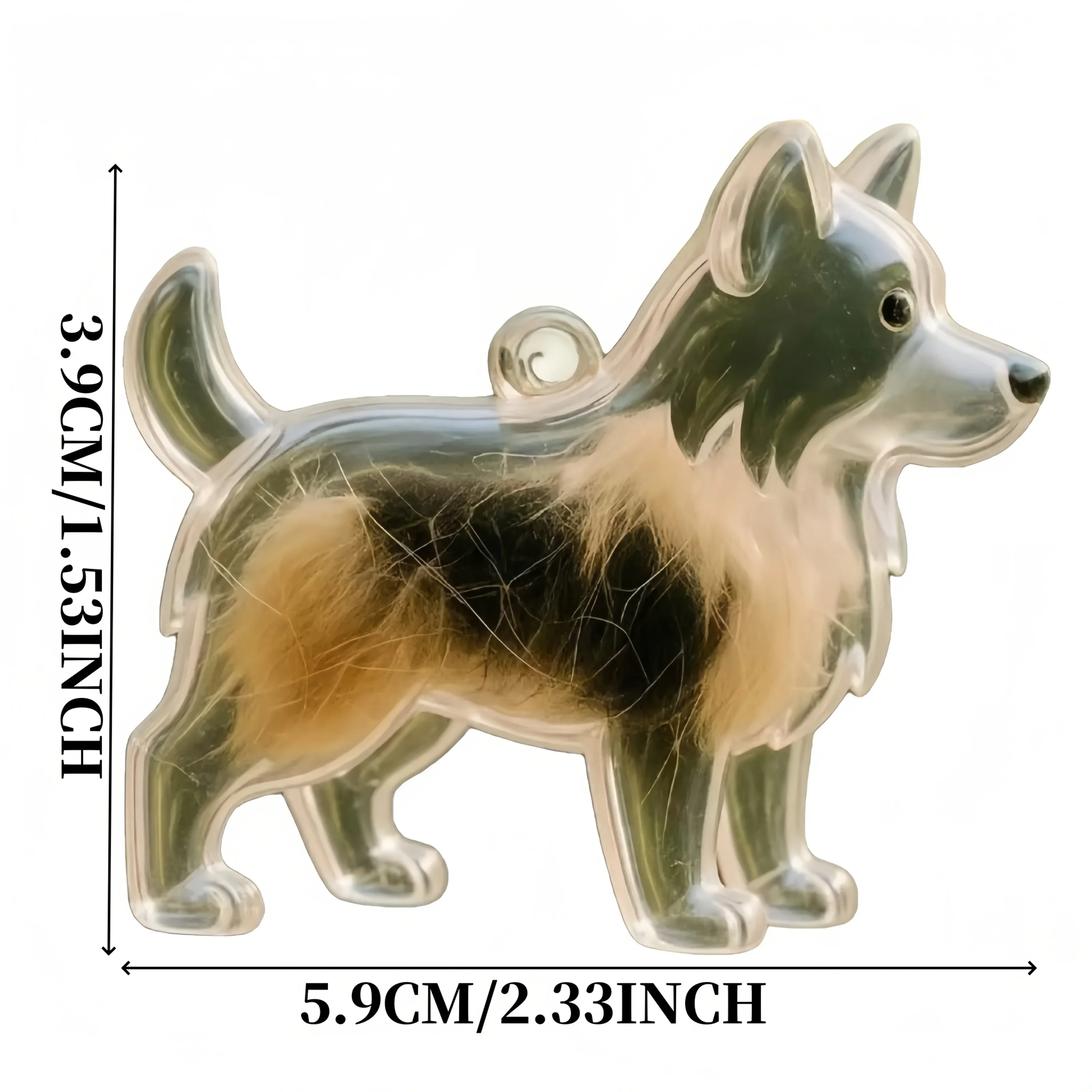 1 صندوق تذكاري لشعر الكلب - كبسولة تذكارية على شكل جرة، يمكن تخزين الشعر/الرماد، هدية تذكارية للحيوانات الأليفة للمالك