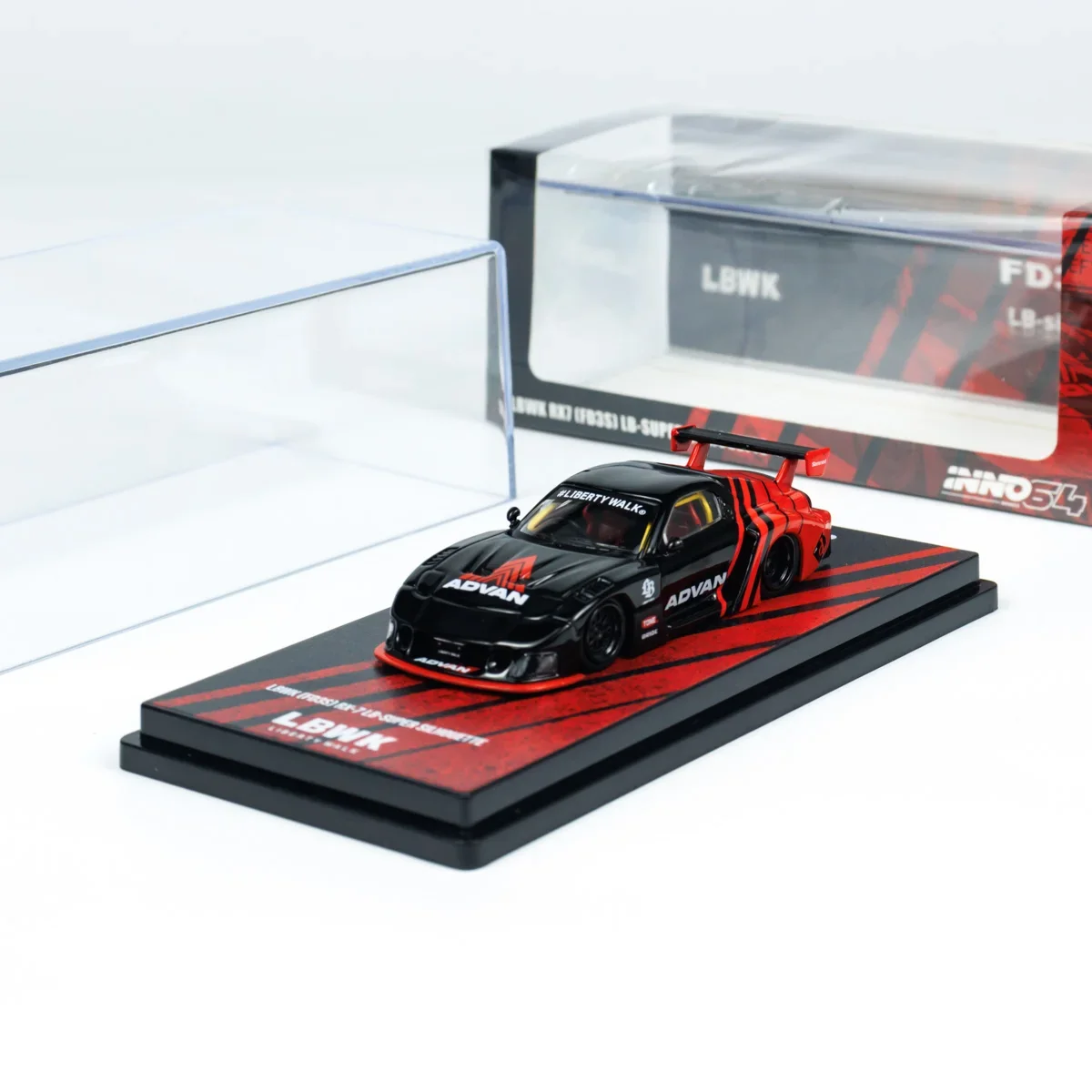 

In Stock INNO 1:64 Mazdx RX7 FD3S ADVAN alloy car mold