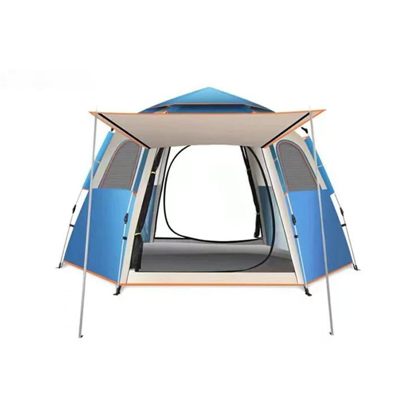 New Automatic camping tent Green And Blue gazebo tent family outdoor tents For Travel