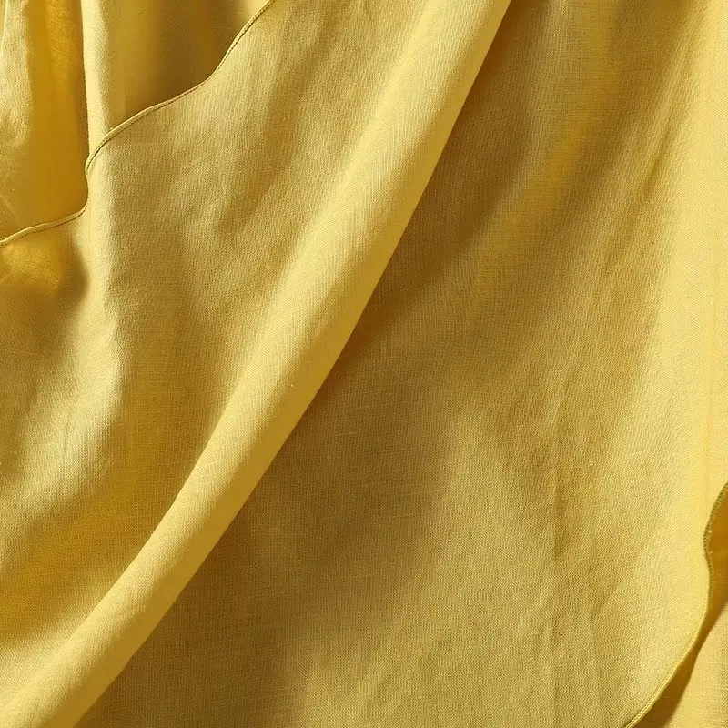 Withered British Ladies Pleated Sleeveless Shirt Cotton Linen Top Fashion Office Comfortable Casual Commuting Summer Shirt Women