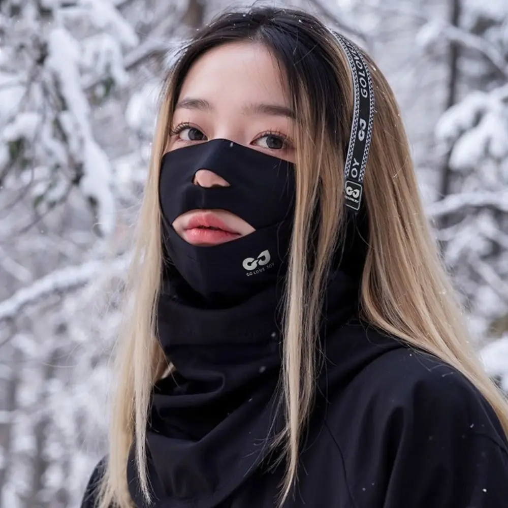 Fashion Solid Color Skiing Mask Earmuffs Warm Neck Scarf Neck Cover Quick Drying Winter Riding Mask Autumn