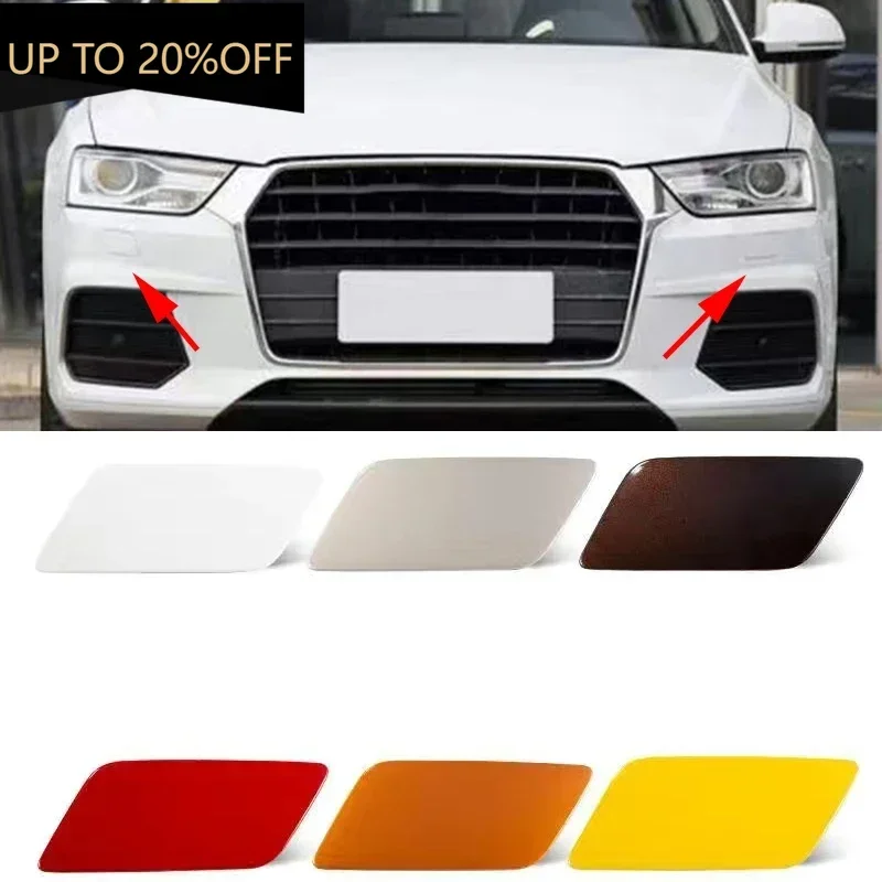 

Auto Left Right Front Bumper Headlight Washer Cover Cap for Audi Q3 2016 2017 2018