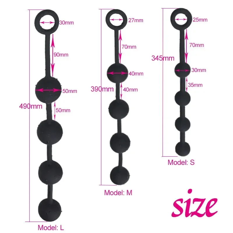 new anal plug buttplug silicone anal balls sex toys for adults erotic toy big butt plug anal beads plugs dilator but plug sextoy - Image 5