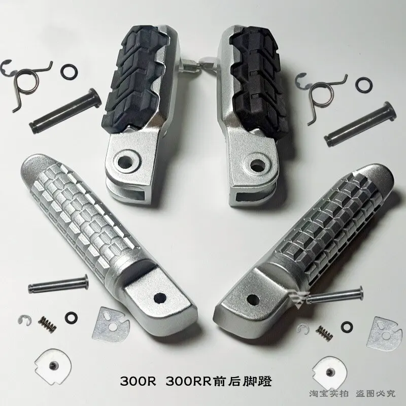 Motorcycle Front Rear Footrest Foot Rest Pedal Foot Pegs Mount For LONCIN VOGE 300R 300RR 300AC DS LX300-6A/F 300GS-B/D CR6