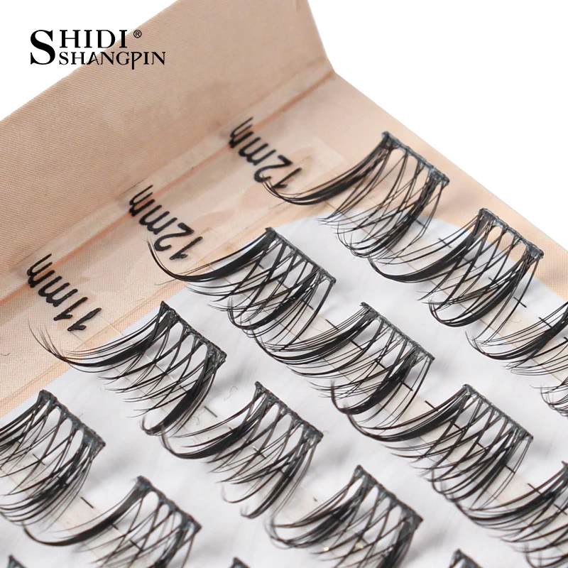 العنقودية جلدة تمديد دمية نمط الطبيعية رقيق فو رموش بالمنك مانغا الفردية كاذبة رمش تمديد يشكلون Cilios #2