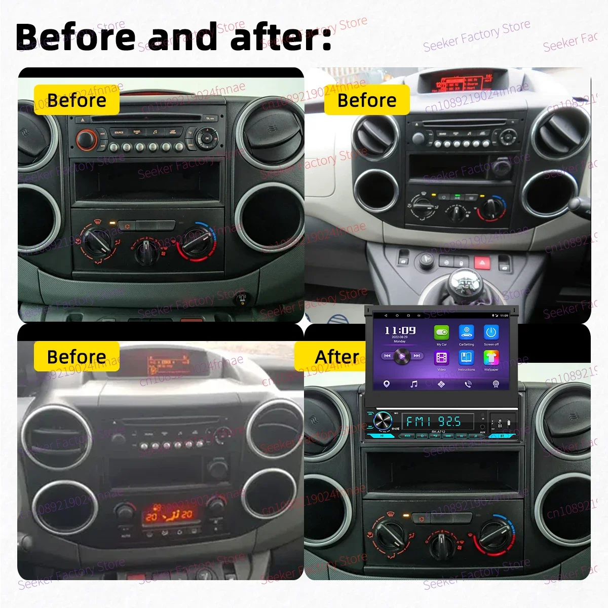 Android Car Multimedia 1 Din Radio 7