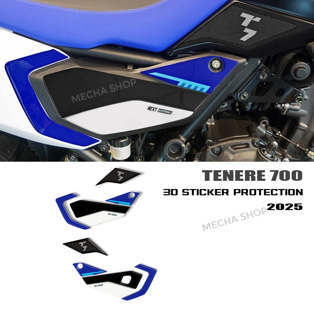 For Tenere 700 2025 Motorcycle Accessories 3D Epoxy Resin Tank Pad Protection Sticker