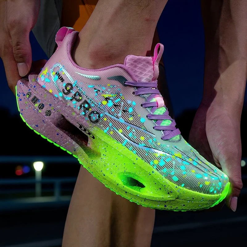 New summer hot sale professional breathable lightweight running shoes sprint training shoes marathon comfortable shoes Very good