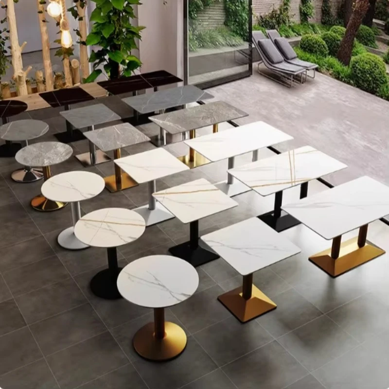 

Commercial Restaurant Stainless Steel Tabletop Set Restaurant Furniture Coffee Shop Urban Environment