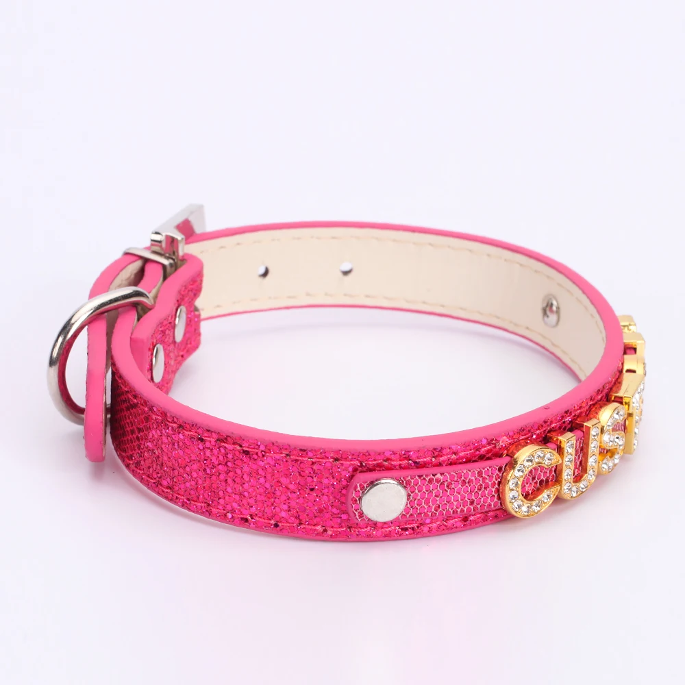 Punk Funkelnde Farbe Angepasst Strass Buchstaben Kragen Halsband Personalisierte Halsketten Männer Frauen Hotwife Cosplay Individuelle Schmuck – Detail 9