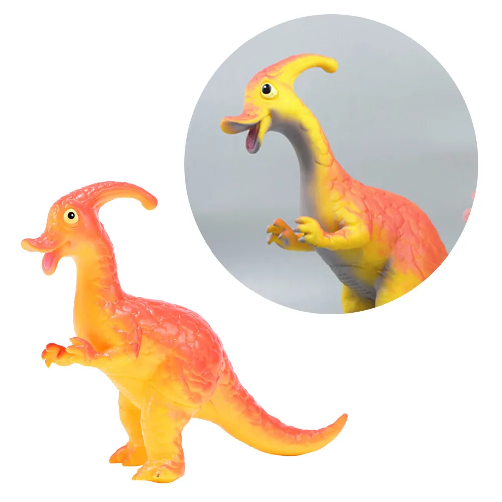 

Duck-Billed Dinosaur Plastic Animal Figure for Kids Educational Learning Tool Color Recognition Imagination Development Wild