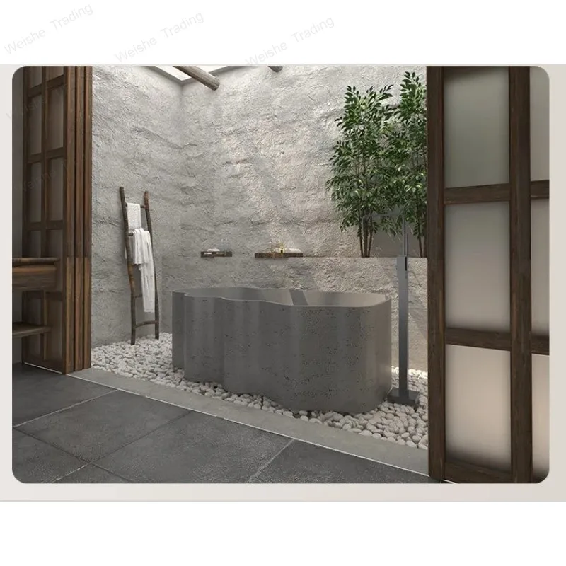 Freestanding Bathtub 1630X930X565mm One Piece Molding Eco Friendly Antibacterial Non Yellowing Heat Preserva
