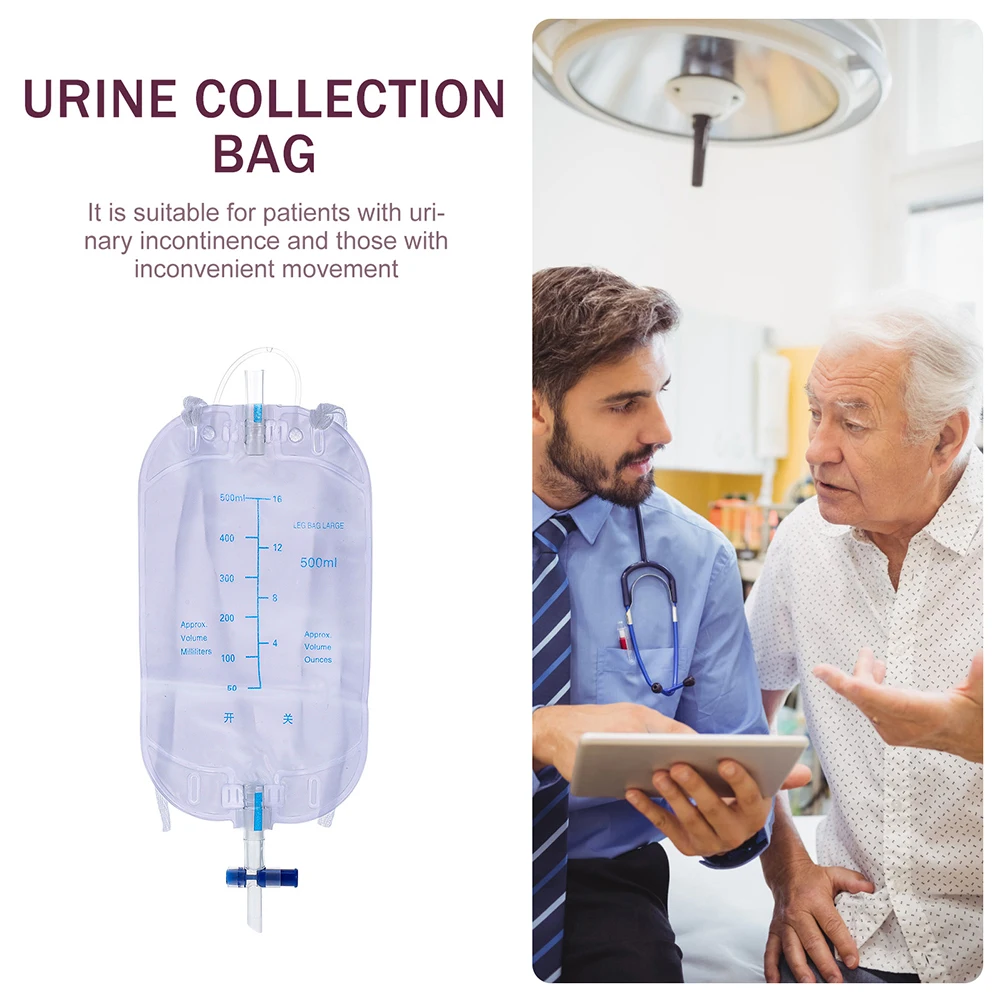 

10 Pcs Drainage 500ml Storage Type Postoperative Supplies Bags Male Patient Urine Bags For Men Use