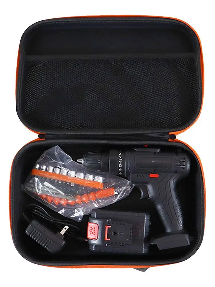 حقيبة مثقاب ذات سعة كبيرة، صندوق منظم أدوات تخزين مقاوم للماء، حقيبة حمل صلبة لحمل تنظيم النقل #3