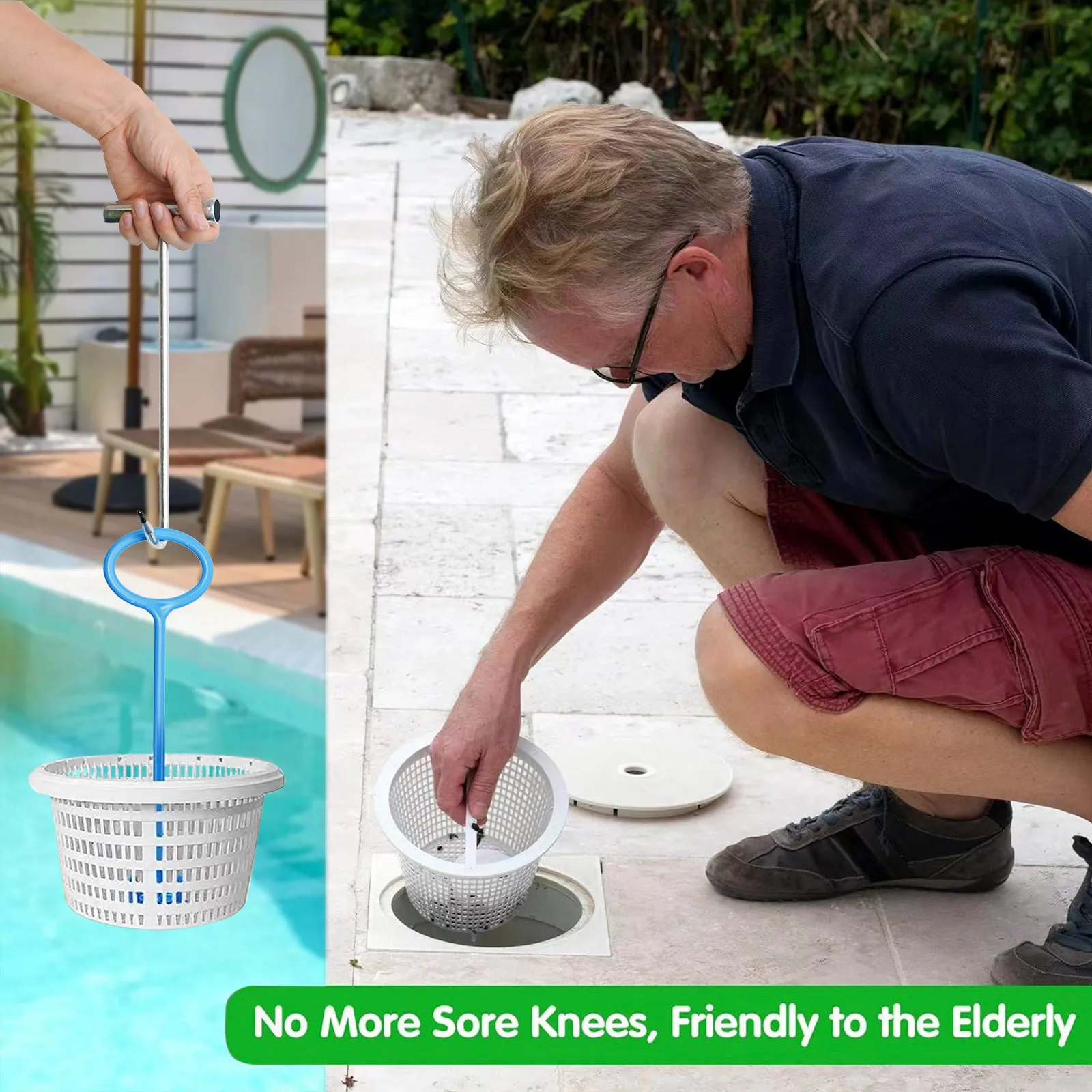 스키머 바스켓 핸들, 스키머 바스켓 핸들 후크, 범용 풀 스키머 바스켓 핸들, 내구성 있는