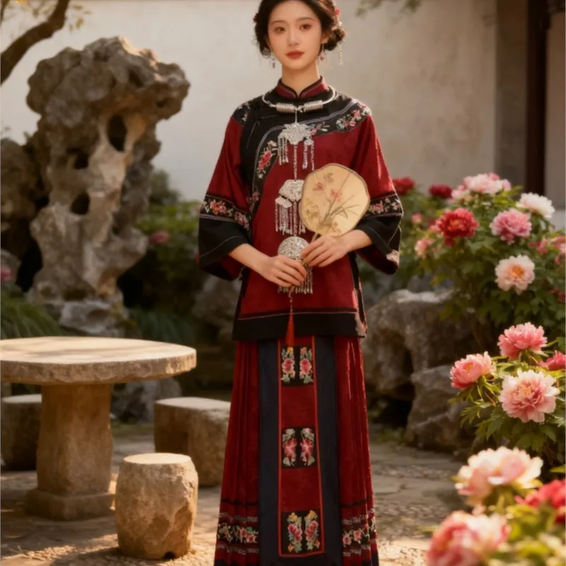 

New jacquard ethnic costumes exotic wedding outfits daily photo style clothing