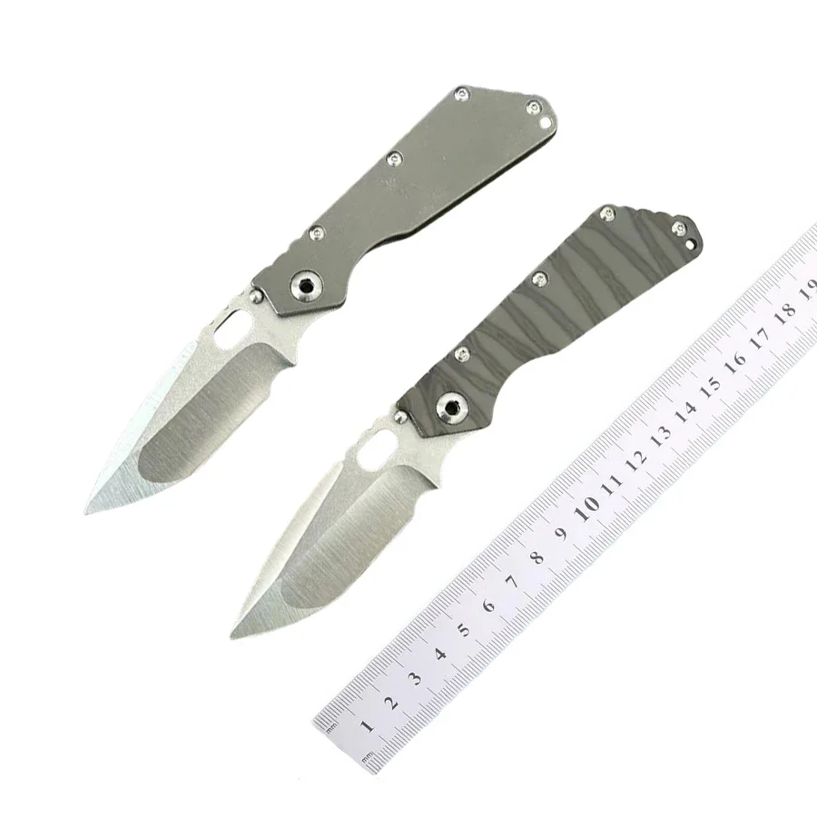 Stri XL Pocket Folding Knife Stonewash VG10 Blade Titanium Alloy Handle Tactical Hunting EDC Survival Tool Knives