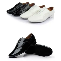 Men New Leather Men's Latin Dance Shoes Modern Dance Hall Tango Children's Man National Standard Dance Shoes Male Sneaker