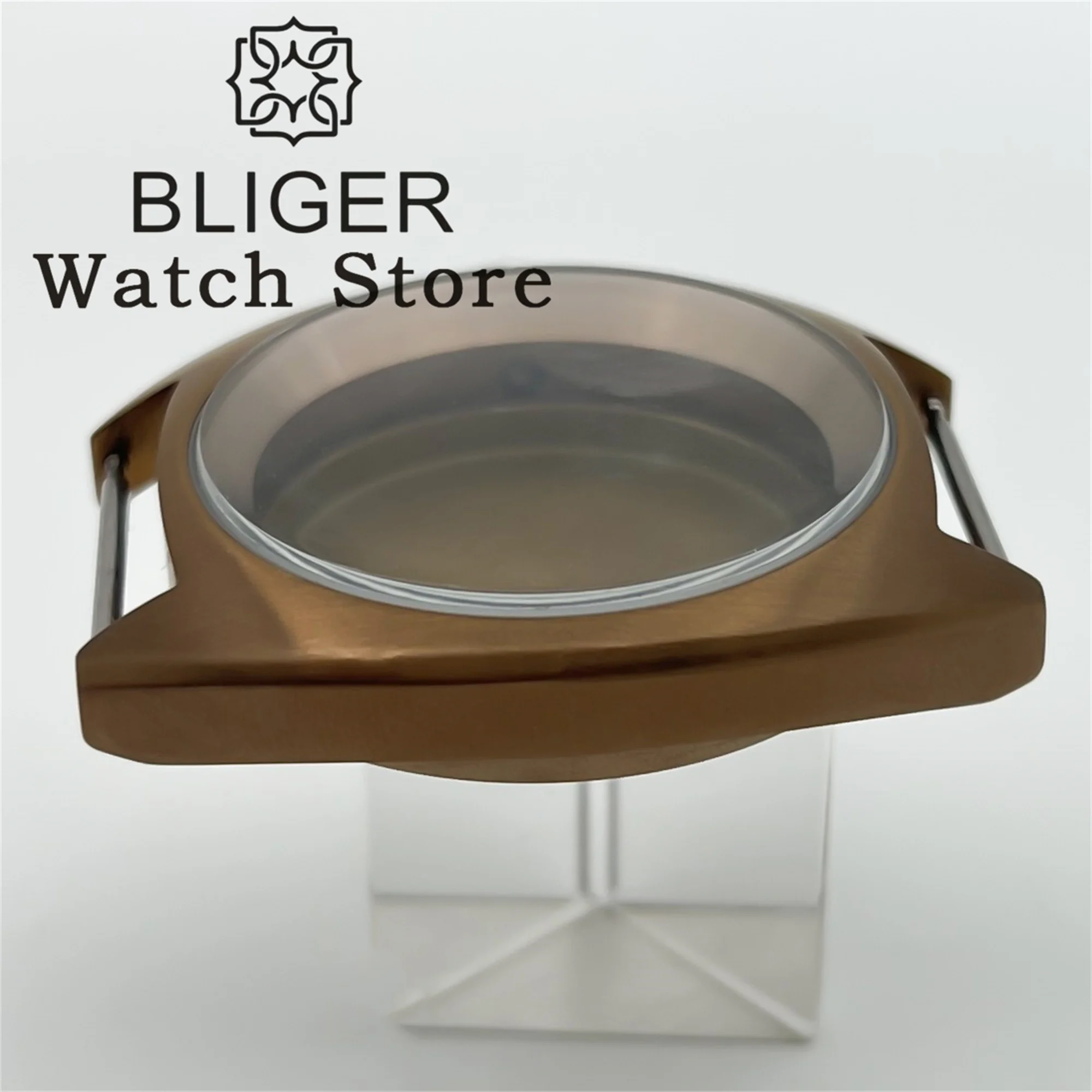 36mm/39mm Bronze Double Domed AR/Clean Sapphire Glass Big Crown/Small Crown Watch Cases Fit NH34 TO NH39 ETA2824 PT5000 Movement