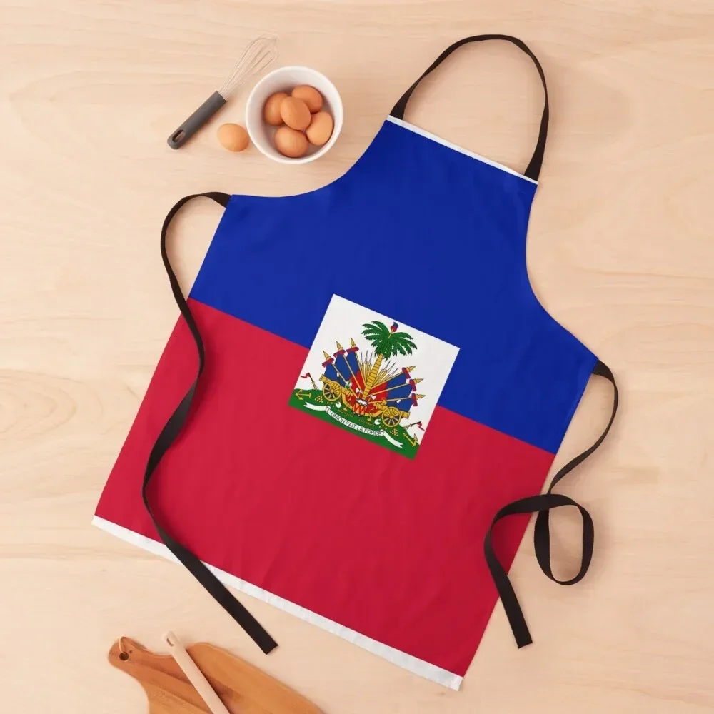 

Haiti Haitian Flag Apron Kitchen Man kitchen and home Chef Uniform Women Apron