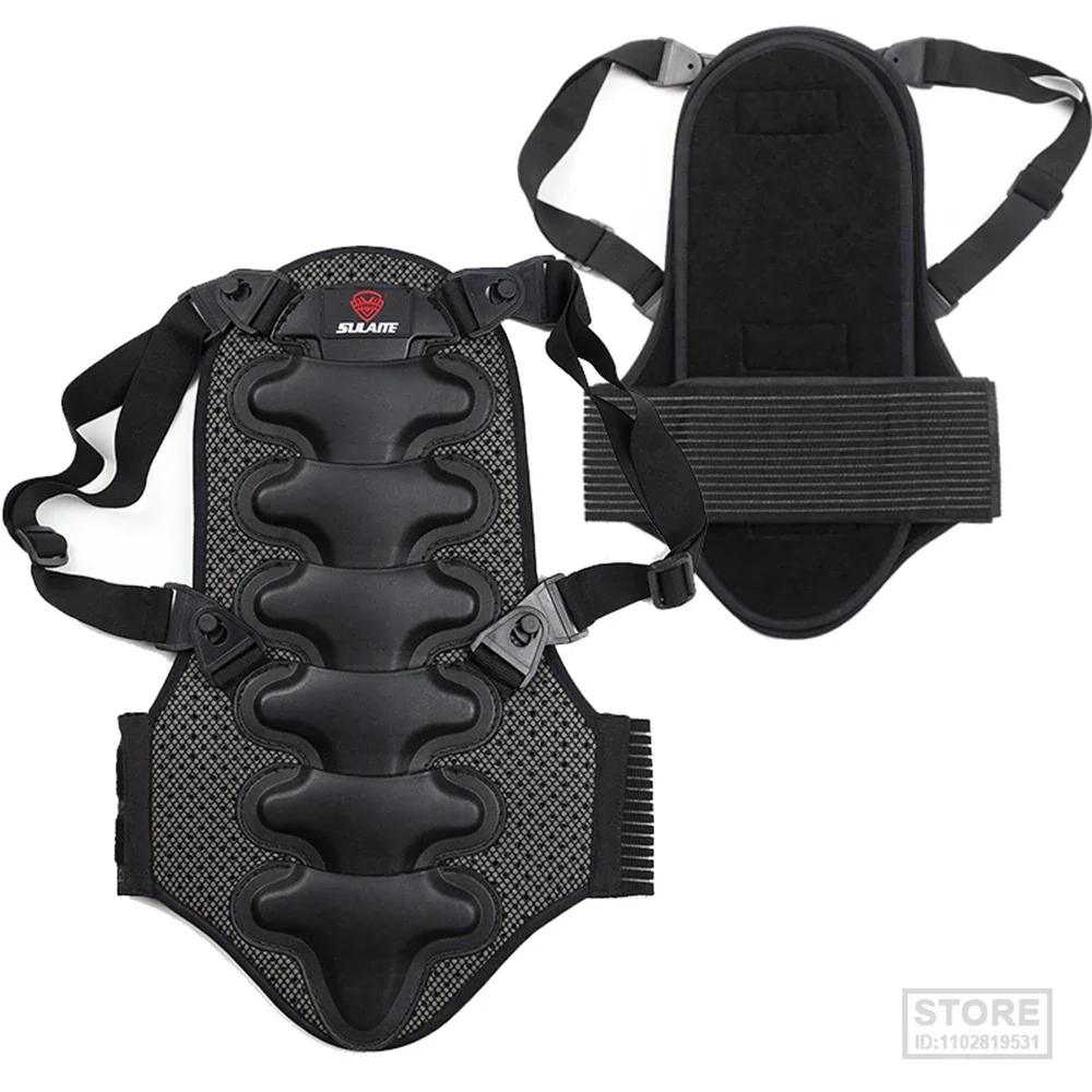 Motorcycle Back Protector Detachable Cushion Thick EVA Protection Pad for Motorcycling Biking Skiing Snowboarding