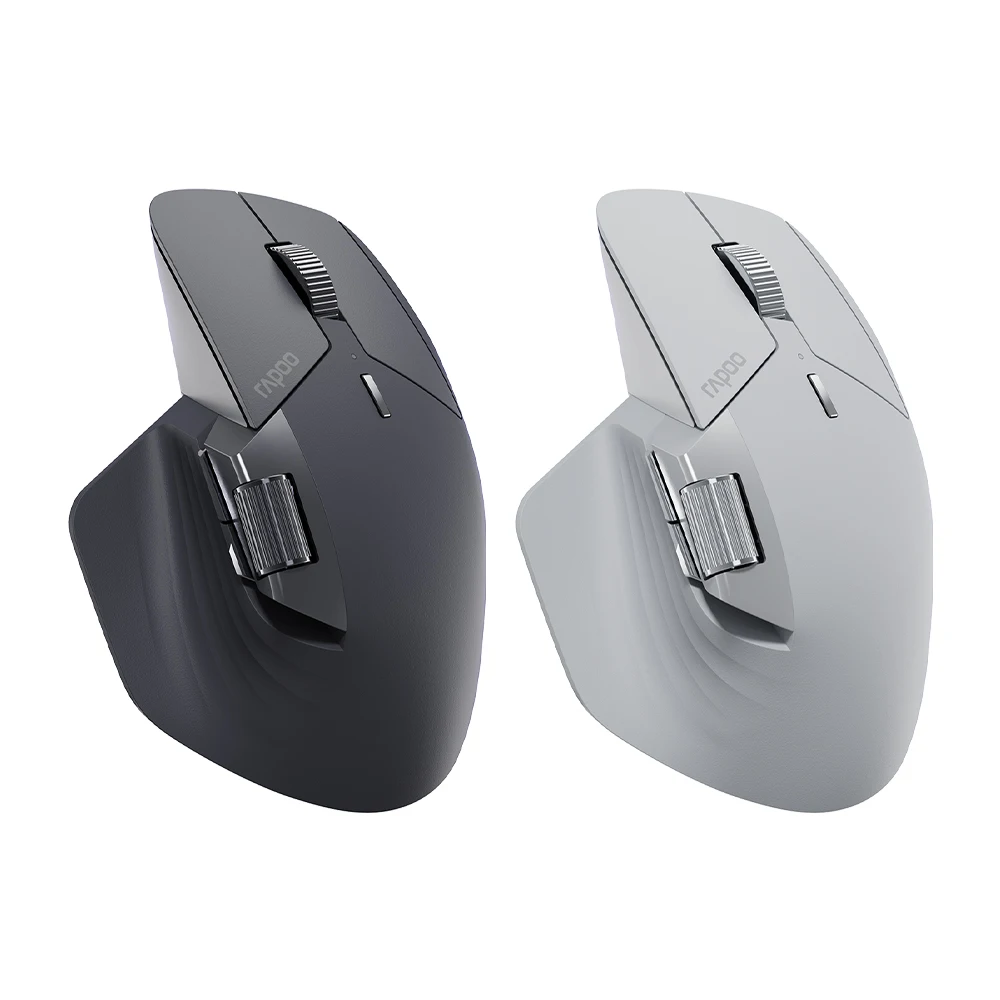 Rapoo MT760/MT760L/MT760Mini/MT760M Rechargeable Multi-mode Bluetooth Wireless Mouse Ergonomic 4000 DPI Support Up to 4 Devices