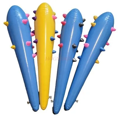 1PCS Colored Wolf Teeth Stick Inflatable Hammer Soft Hammer Toy Blow Blow Large Children's Hammer PVC Activity Prop Soft
