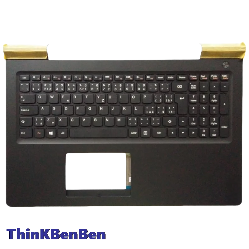 CZ Czech Black Keyboard Upper Case Palmrest Shell Cover For Lenovo Ideapad 700 15 15ISK Legion E520 15 15IKB 5CB0L03498