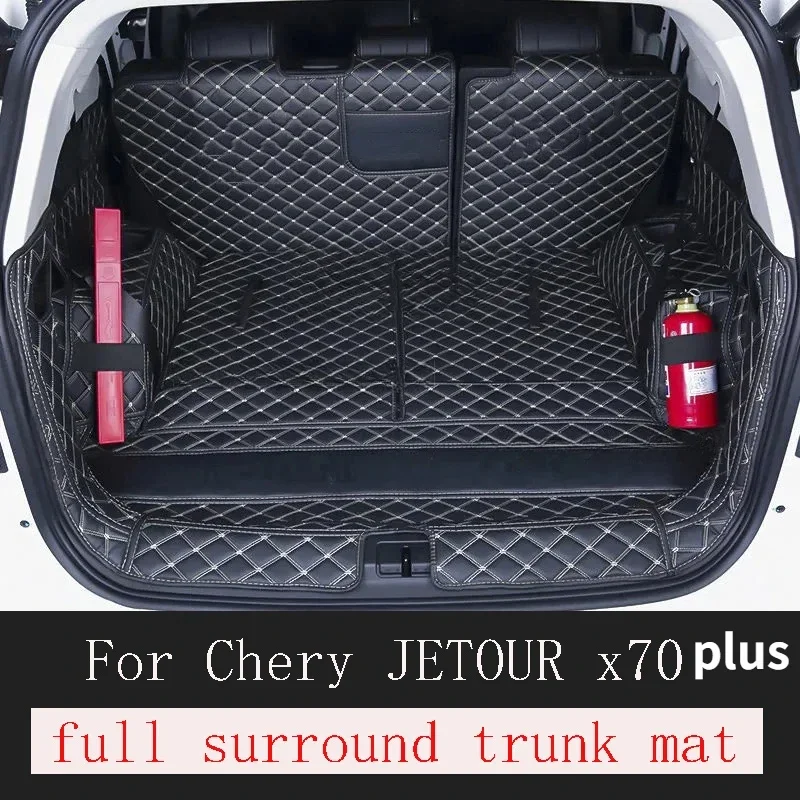 fully enclosed Car Trunk Mat For Jetour X70 Plus 7-Seat 2021 2022 2023 Custom Car Accessories Auto Interior Decoration