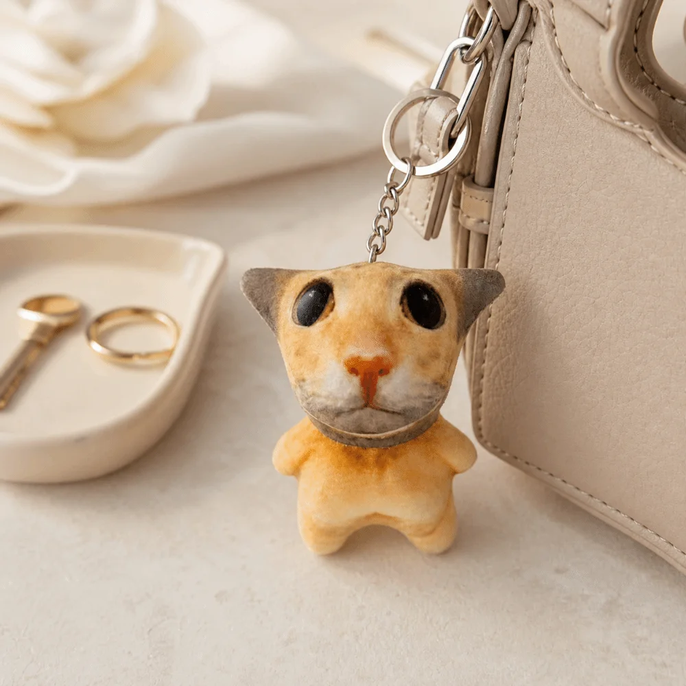 Quirky Style Poseable Kitten Figurine Bendable Soft Material Poseable Doll Sturdy Wire Frame Cartoon Figurine Office Decor