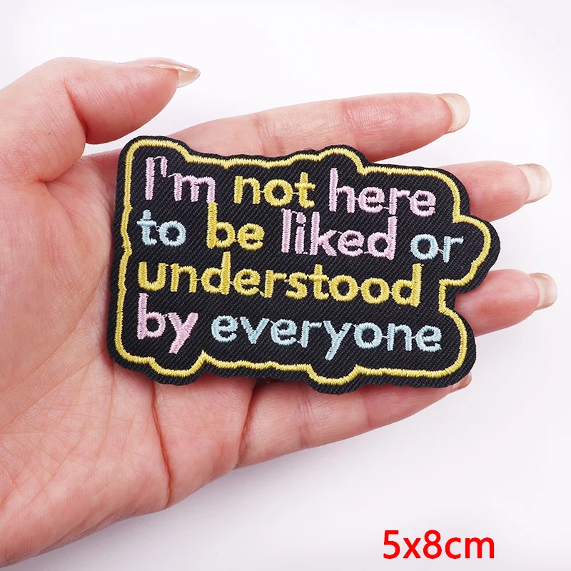 Cartoon Book Lover Embroidered Patches For Clothing Letters Embroidery Patch For Clothes Iron On Patches On Clothes Jackets DIY