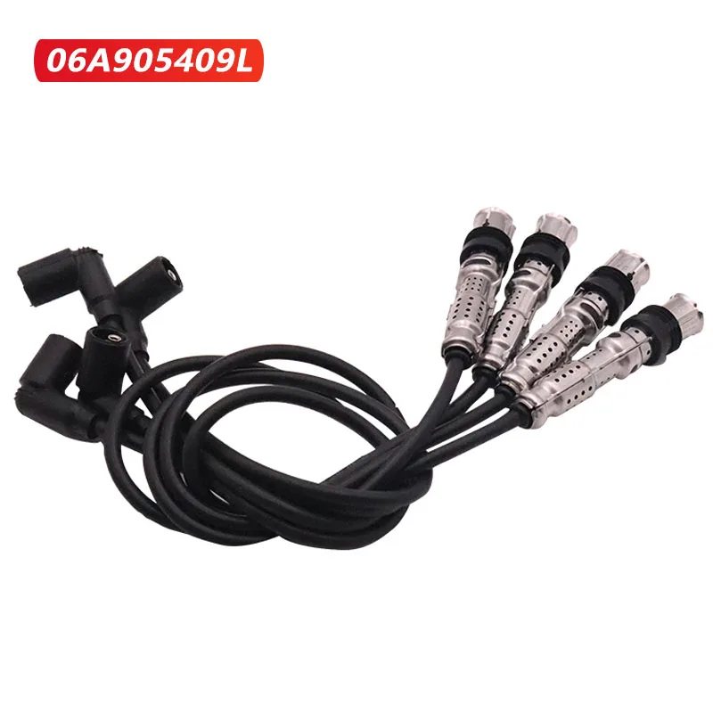 06A905409L Ignition Cable Set Lead Ignition coil high voltage package for vw Beetle Bora Golf Jetta Polo Sharon Skoda Seat