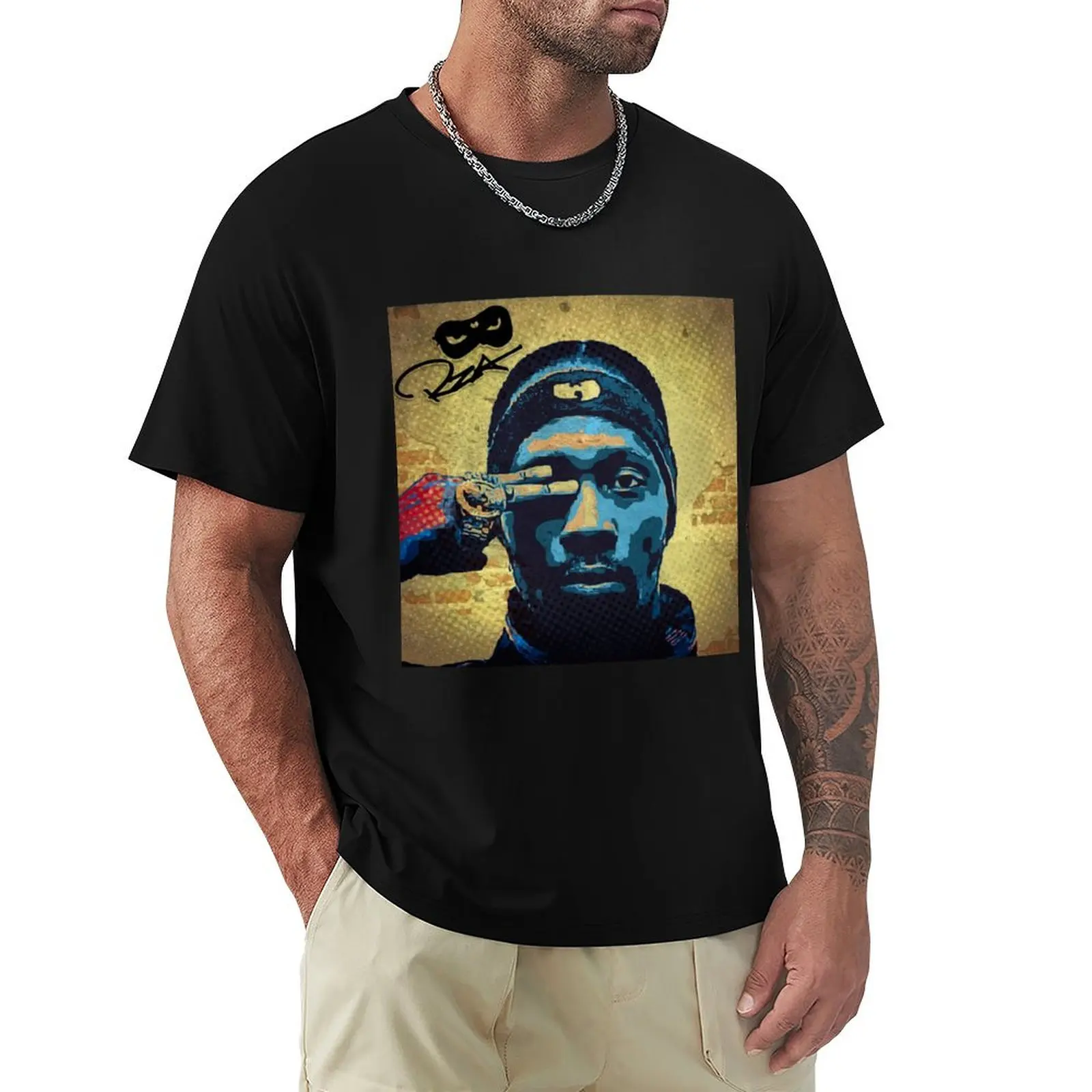 

Pop art Rza T-Shirt Basic Breathable Solid Color T-Shirt