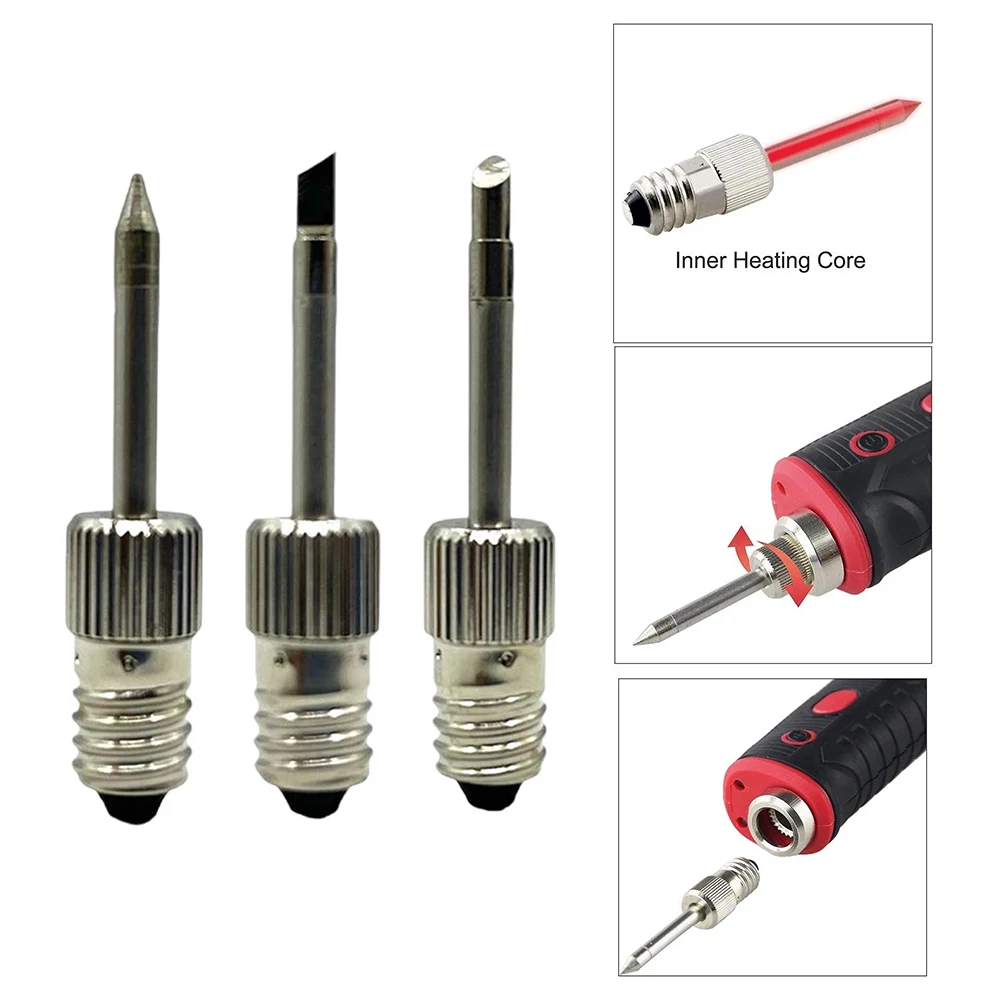 Welding Tools Soldering Iron Tip Set Garden Portable Silver (Approx. ) 50 Mm/1.97 Inches Practical Replaceable